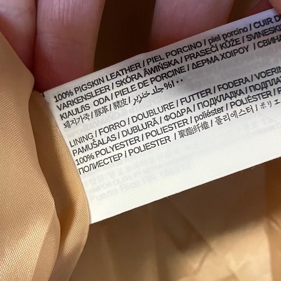 Mango MNG Tan Suede Women's Leather Jacket - Picture 5 of 6